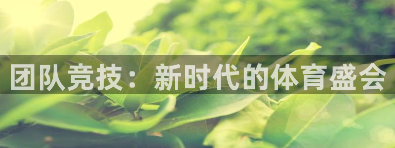 vsport体育官方正版app娱乐40996：团队竞技：新时